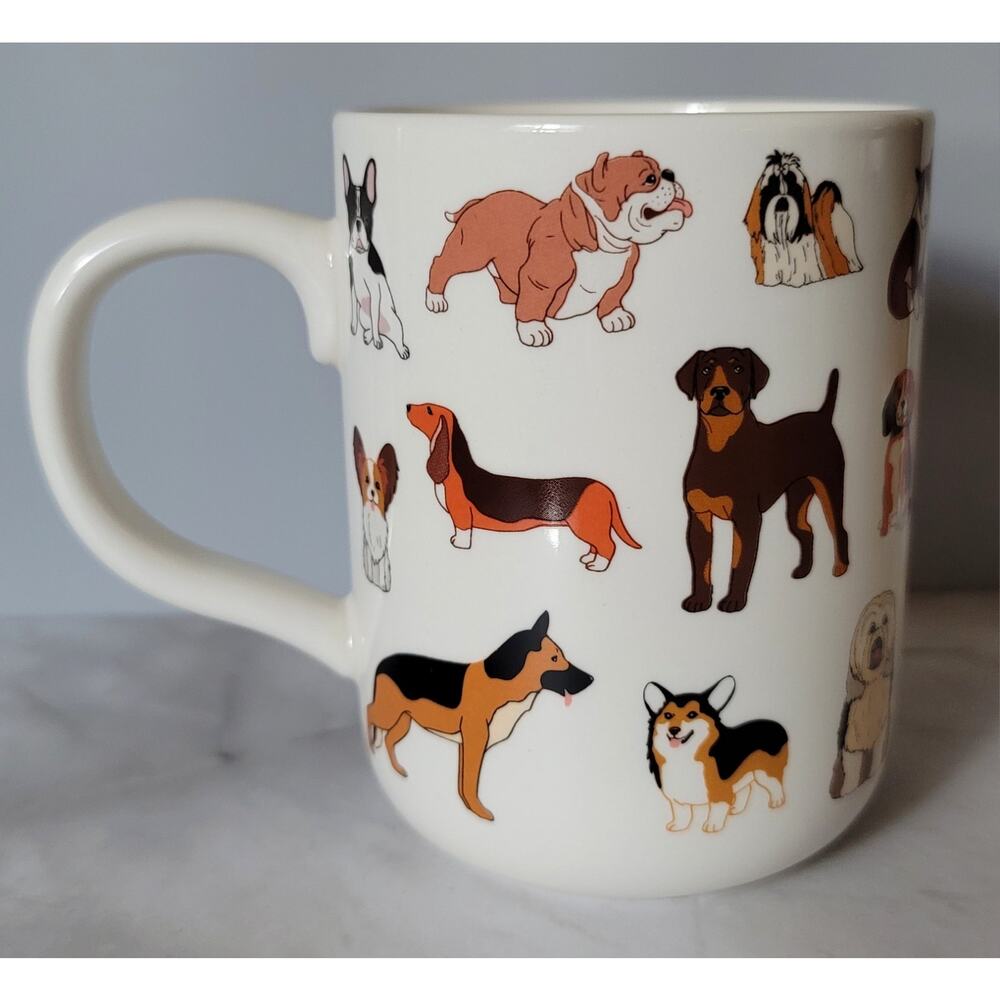 Adorable Woof Various Breeds of Dogs Coffee Mug by Mainstays for Dog Lover - Picture 3 of 7